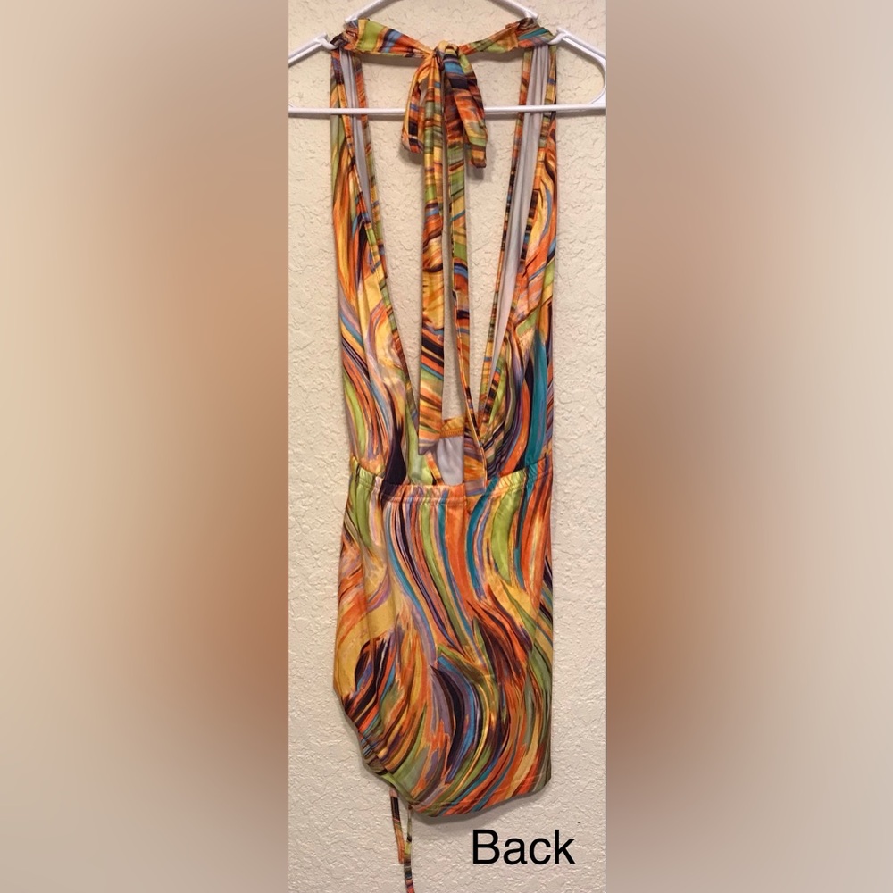 SHEIN Rouched Halter Dress - Picture 2 of 4